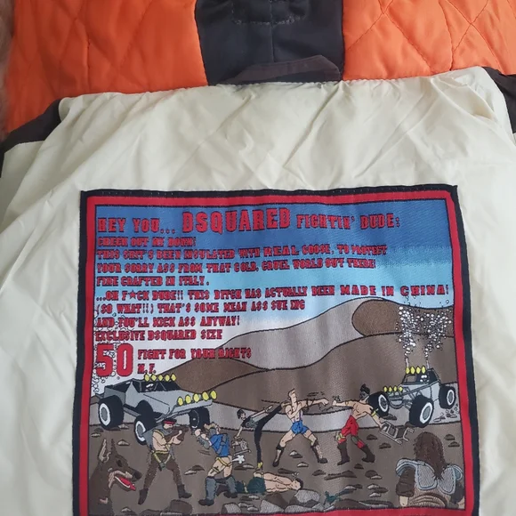 Dsquared 2 jacket fighting dudes size 50 - Picture 6 of 6